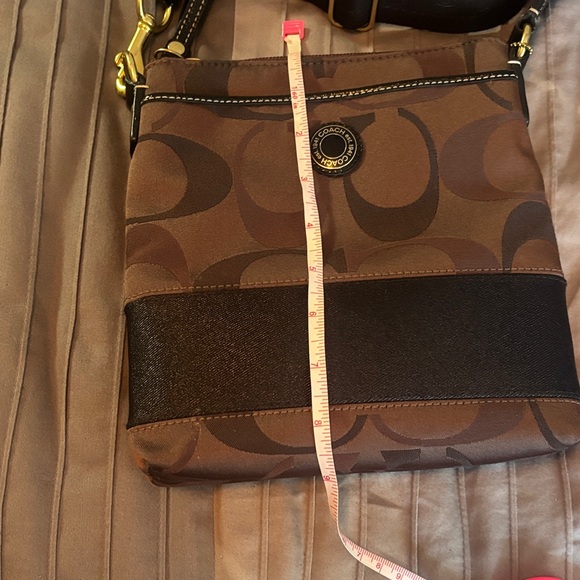 Brown and Black Designer Crossbody Bag- Coach - Picture 3 of 15